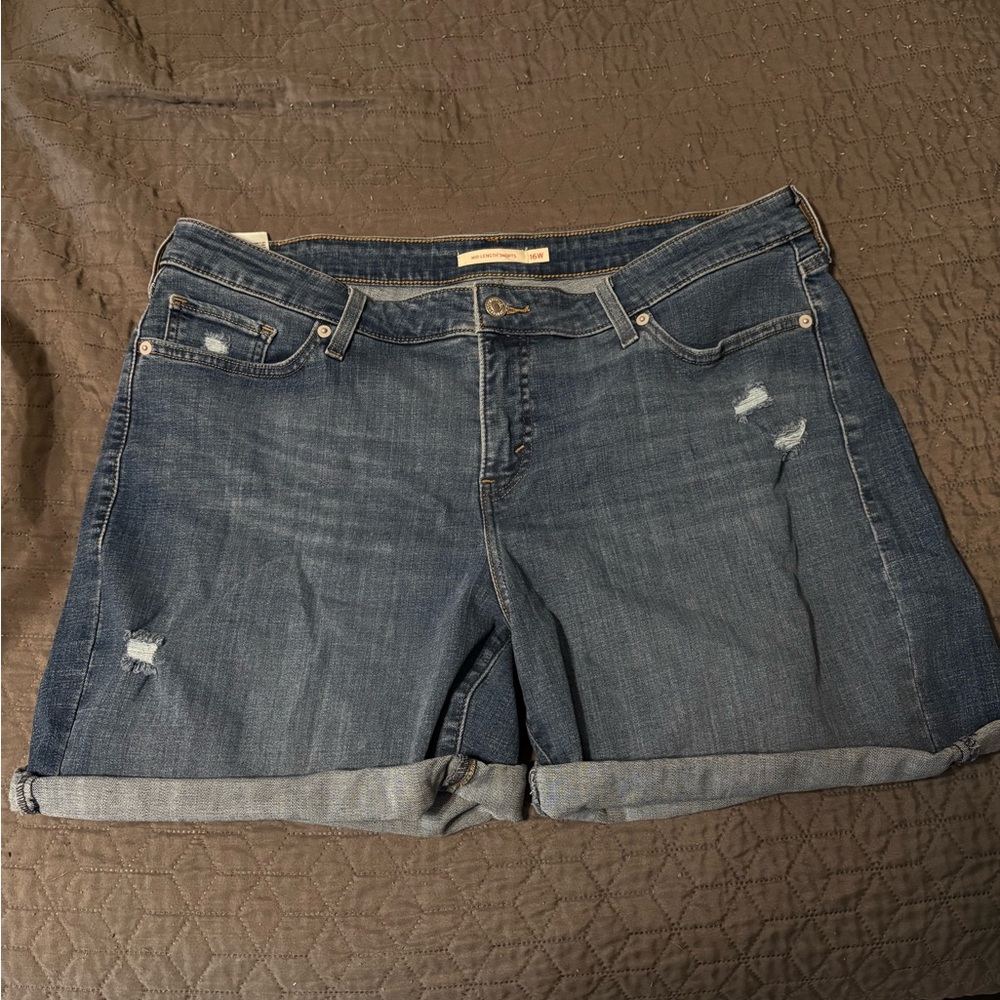 Signature by Levi Strauss Dark Blue Jean Shorts
